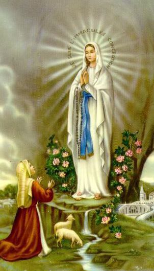 聖母マリアさまと聖ベルナデッタ